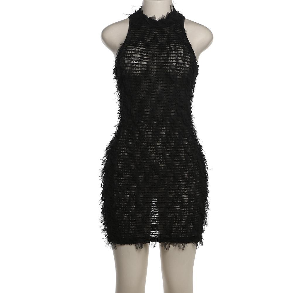 Новое женское облегающее платье без рукавов в полоску на молнии для вечеринки, вечернее клубное мини-платье