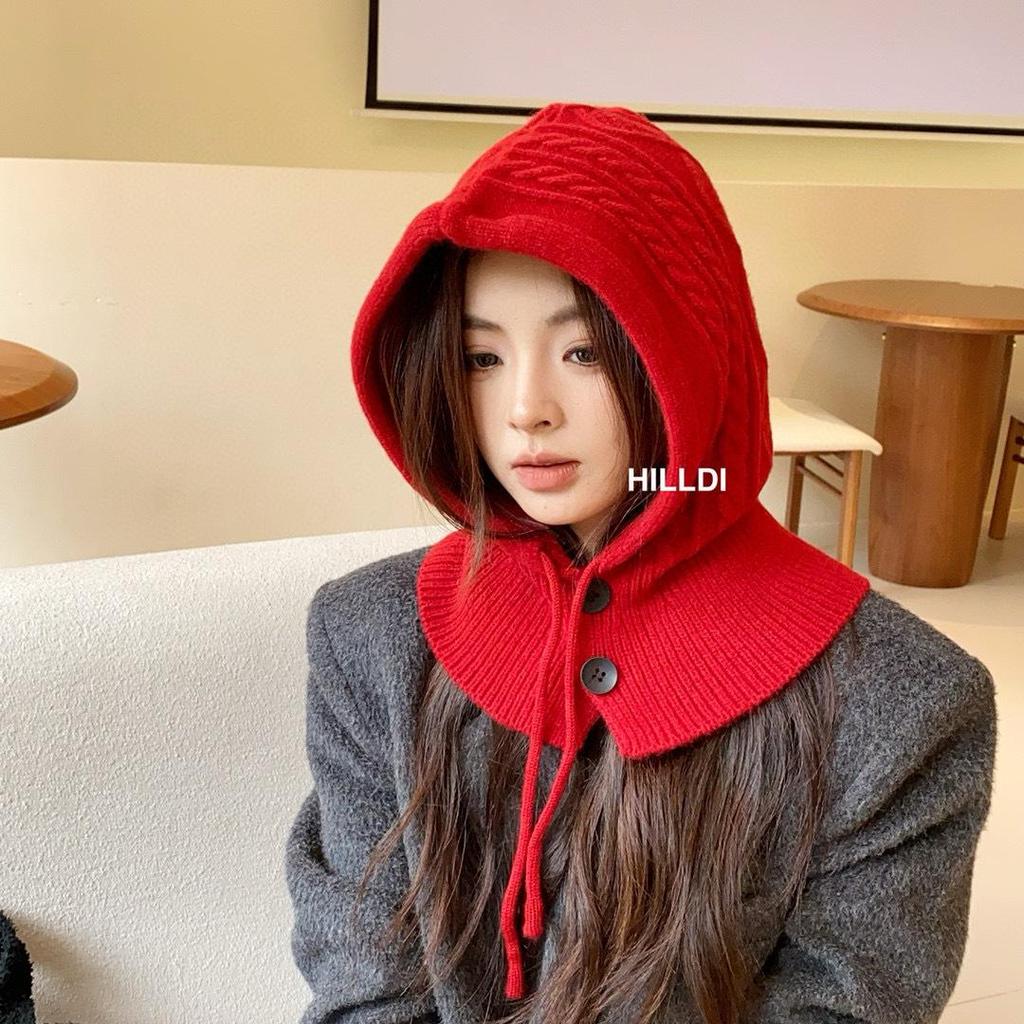 Women's Korean Winter Knit Balaclava: Warm Scarf, Ear Protection, and Hat Combo