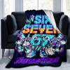 1PC Custom Name "Six Seven Adventure" flannel blanket versatile,all-season throw suitable for the living room,bedroom,camping,travel,and gift