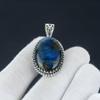 Подвеска из лабрадорита Blue Fire, драгоценный камень из лабрадорита, ювелирная подвеска из стерлингового серебра 925 пробы ручной работы для женских подарков, ювелирные изделия из драгоценных камней для нее