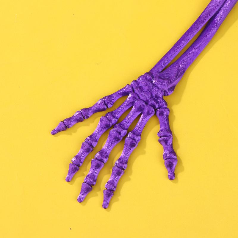 2Pcs 3D Printed Plastic Scary Decoration Halloween Skeleton Hand Prop For Haunted House Horror Party Table Display Ghost