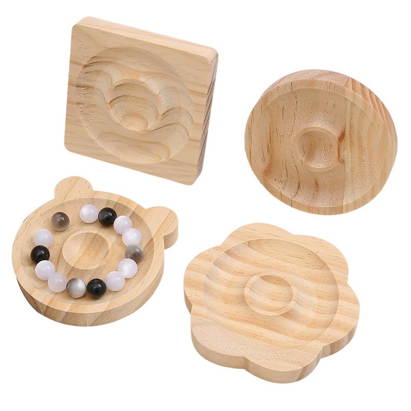 Wooden Bead Board Creative Storage Tray Organize Multiple Styles Bracelets DIY Ornament Display Grooves Sundries Accessories