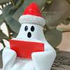 1 Set Halloween Ghost Statue Reading Book Christmas Hat Cartoon
