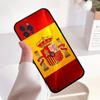 Чехол для телефона из черного ТПУ с флагом Испании, модный, для iphone17 Air 16 15 14 13 12 Pro 11 Pro Max Plus, защитный чехол