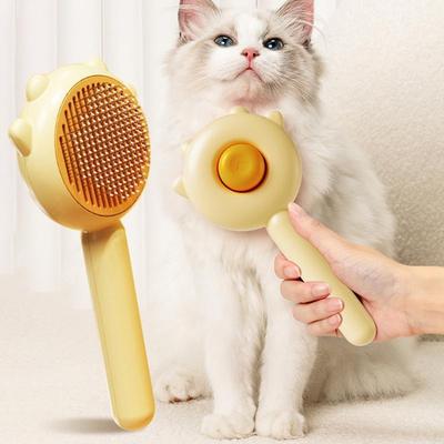1 шт. Кошачья щетка Щетка для груминга питомцев для кошек Удаляет шерсть Удаляет шерсть домашних животных Расческа для удаления шерсти щенков и котят Аксессуары для груминга