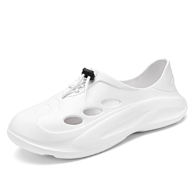 Туфли с дырками мужские 2025 год интернет-знаменитость eva ощущение наступания на говно уличные пляжные туфли крутые тапочки Пляжная обувь