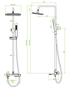 Shower column with LAVEO Tores chrome tap