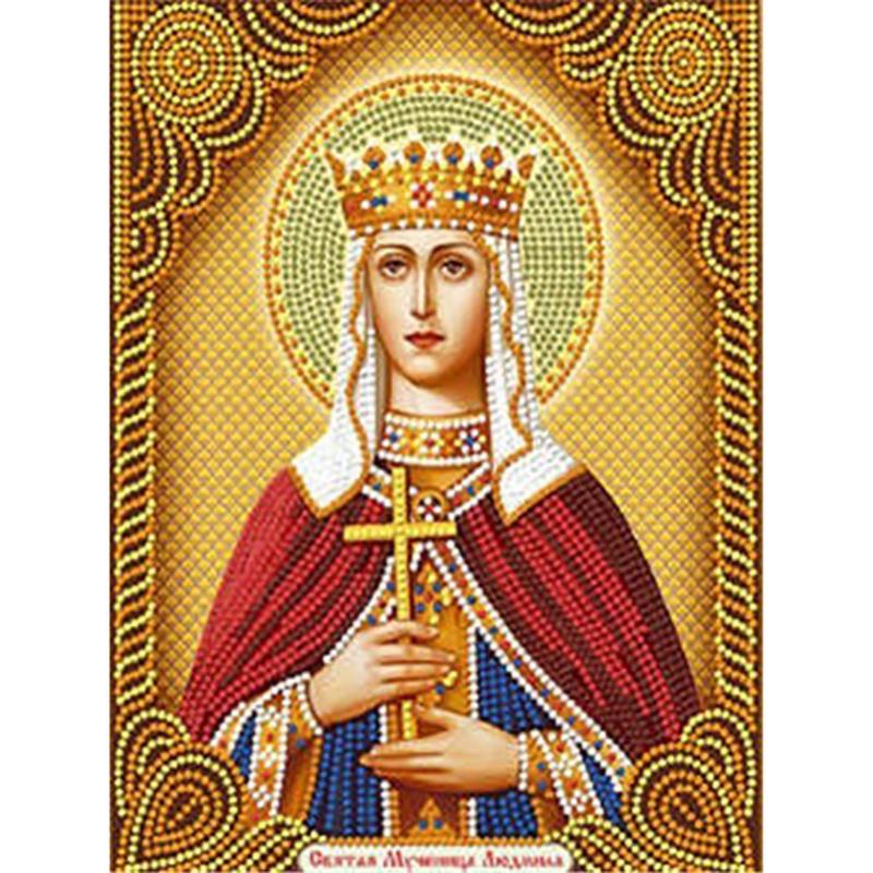 DIY Religion 5D Diamond Painting Full Round Drill Portrait Diamond Embroidery Cross Stitch Mosaic Kits Resin Wall Art Home Decor