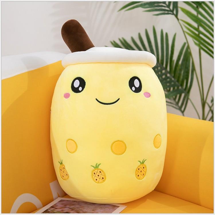 24 см Подушка для чая с молоком Kawaii Мягкая плюшевая игрушка Boba Tea Plushie Игрушка для детей Игрушки Подарки на день рождения