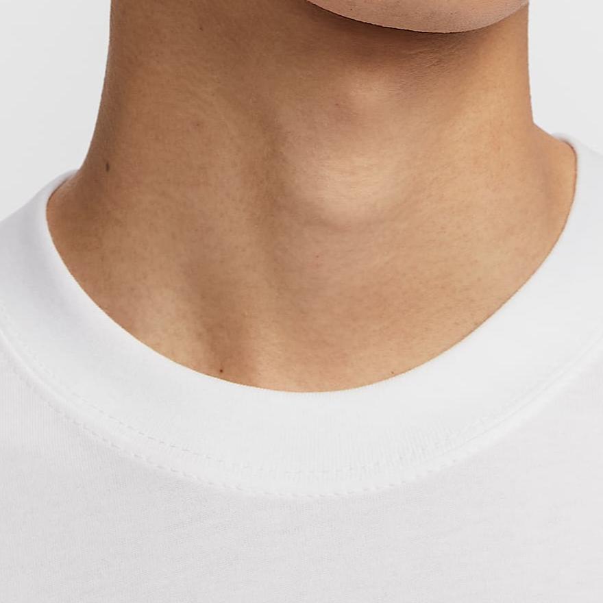 Nike Футболки мужские белые с круглым вырезом HJ3365-100