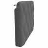 Headboard Cushion Dark Gray 90 cm Fabric