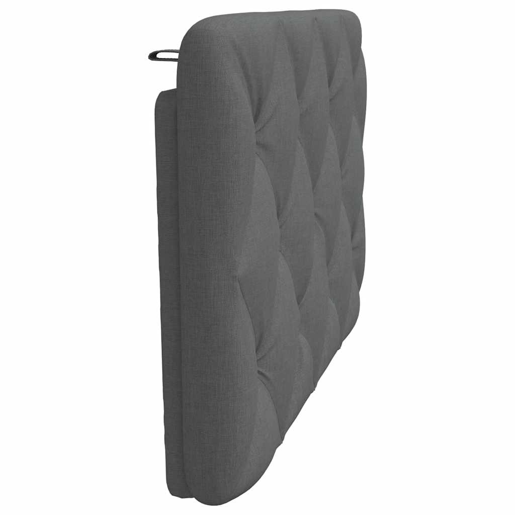 Headboard Cushion Dark Gray 90 cm Fabric