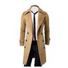 Winter Men Slim Stylish Trench Coat Double Breasted Long Jacket Coat