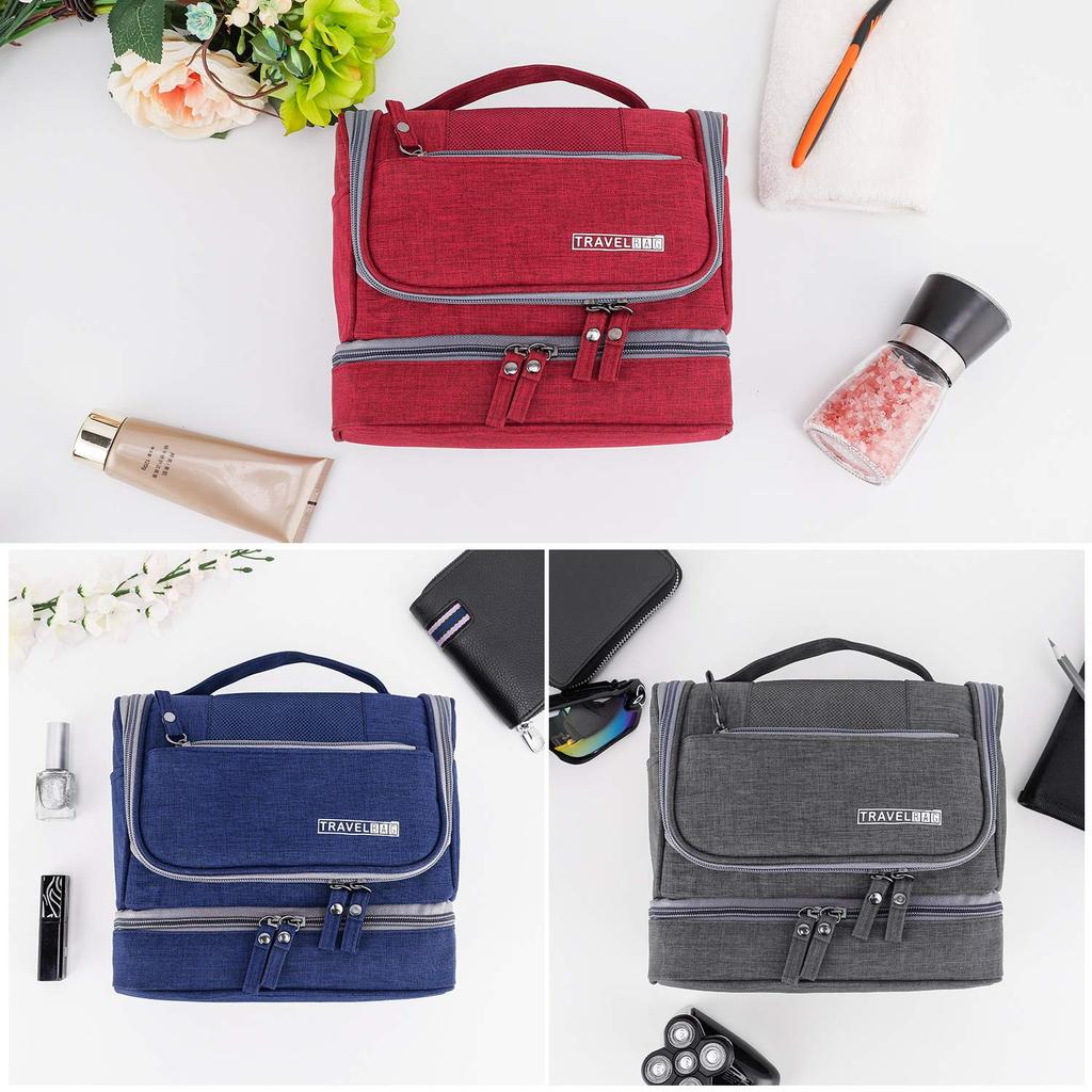 Подвесная косметичка, Хорошо разделенная косметичка для путешествий, Водонепроницаемый дорожный допп-кит