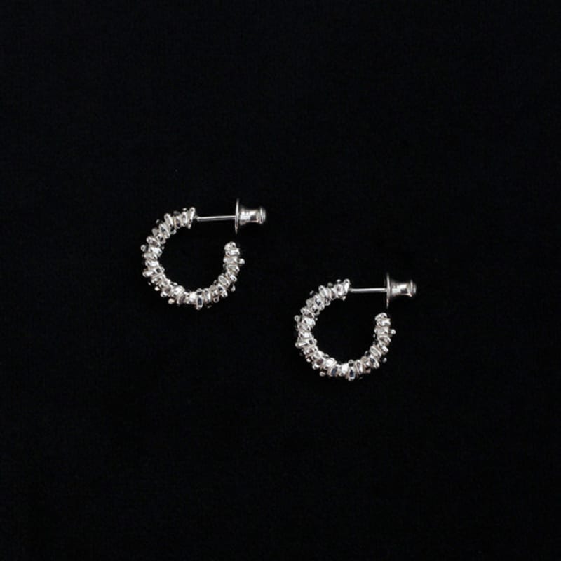 NORMALLEE [Silver 925] Bezel Earrings