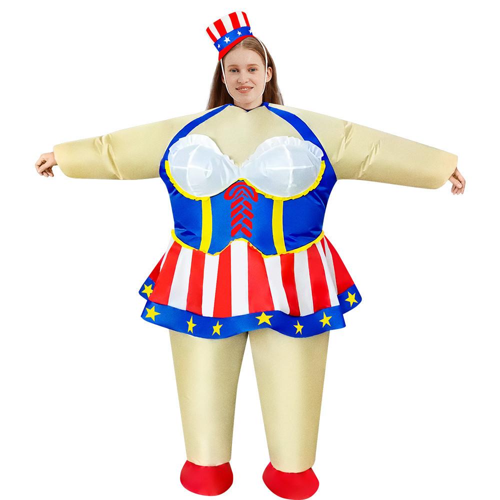 Independence Day Inflatable Costume National Day Patriotic Party Performance Doll Costume