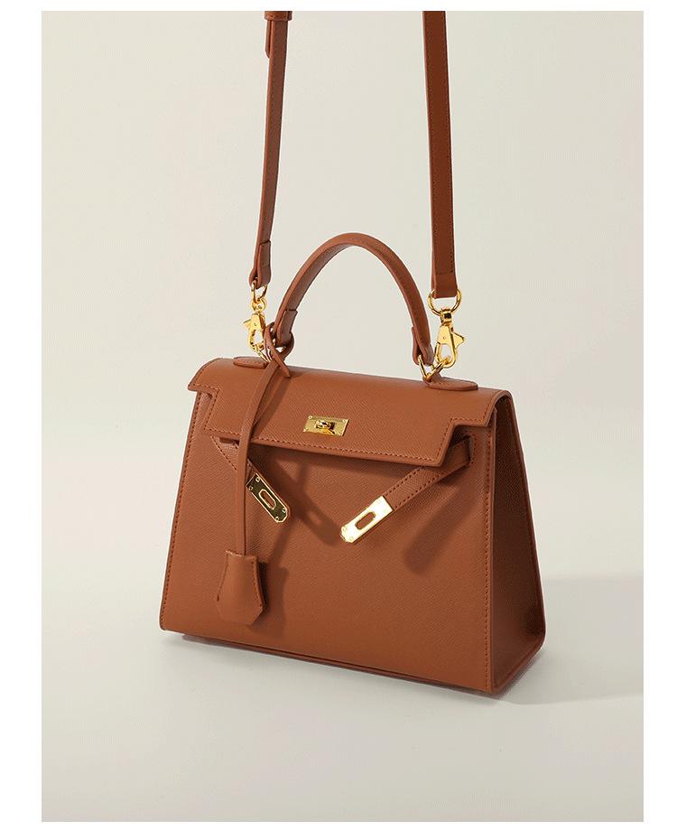 2025 Fashion Kelly 25CM Handmade Crossbody Bag - Трендовая высококачественная сумка на одно плечо