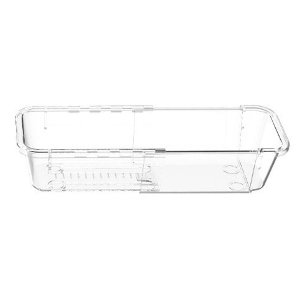 Прозрачный разделитель для ящика, коробка для хранения, свободно расширяемая и штабелируемая, настольная для организации мелочей, коробка с отсеками для хранения