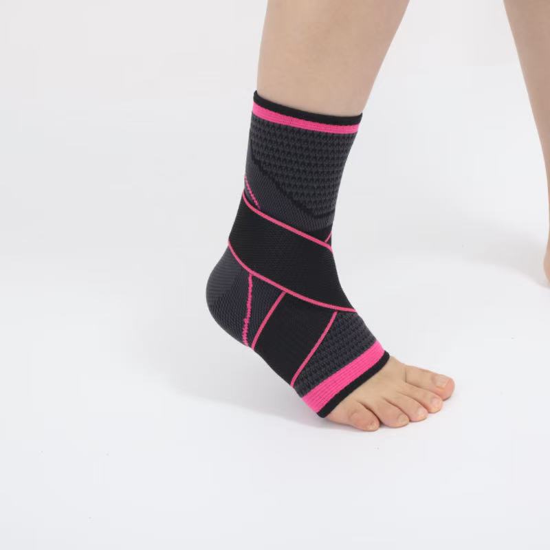 Adjustable Breathable Nylon Ankle Brace For Basketball Running Sports