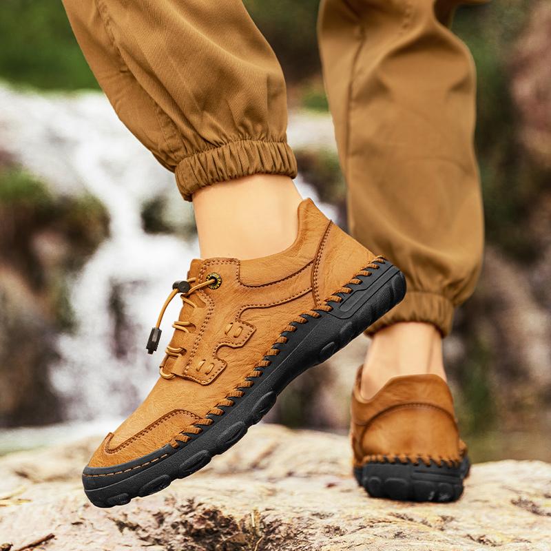 Роскошный бренд Мужские дышащие кроссовки Ручной работы Мужские слипоны для ходьбы Классическая мужская повседневная обувь Обувь для активного отдыха и пеших прогулок