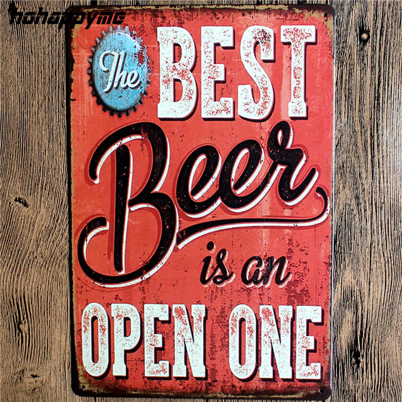 Vintage Tin Beer Signs Antique Decorative Metal Plaques Beer Carteles Vintage Metal Plaque Metal Vintage Pub 20*30cm