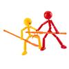 1 Набор Новинка Фигурка Stickman Собранный Робот Подвижный 3D Печать Манекен Многосуставной Stickman Игрушка