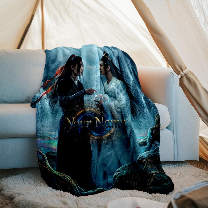Custom Name The Untamed Flannel Fleece Blanket Cozy Warm Throw Blanket For Couch Bed Travel All Season Use
