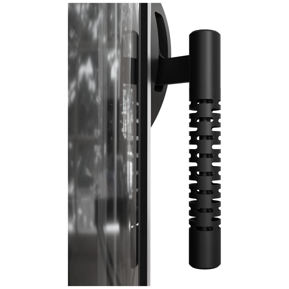 Wood burning steel-cast iron stove KRATKI AB Ø 150 8 kW black thermotec