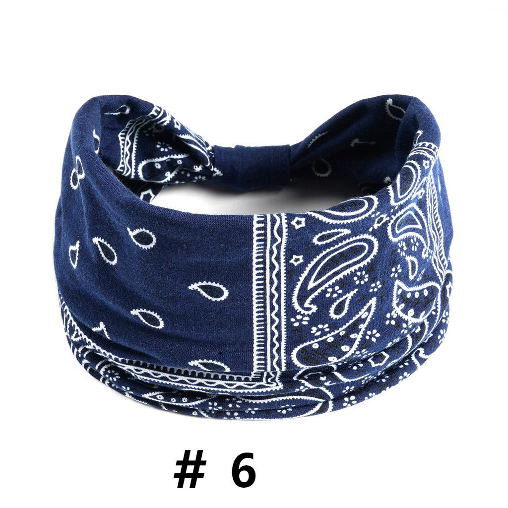 Boho Headbands Wide Knot Hair Scarf Floral Printed Hairband Elastic Turban Headwrap Stretch Head Bands Bandana Fashion Hair Accessories for Women