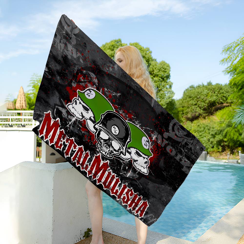 M-Metal M-Mulisha Игра Аниме Аниме Пляжное Полотенце для Плавания Мягкое Впитывающее Мочалка Детские Подарки для Детей Путешествия Кемпинг Спортзал