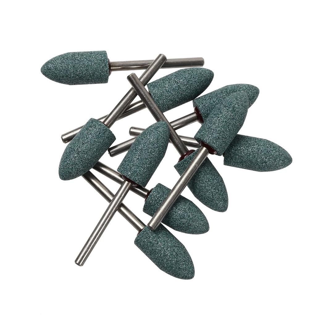 Витрифицированный шлифовальный набор, насадки для полировки и шлифовки x 20 x Bullet Monopa! Камни, GC, 10, (#100, 10 3, Форма)