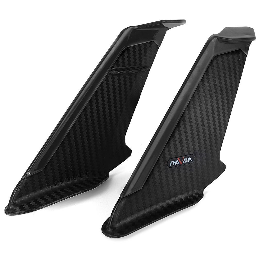 Пара мотоциклетных передних обтекателей под карбон, боковые винглеты, ветровые спойлеры