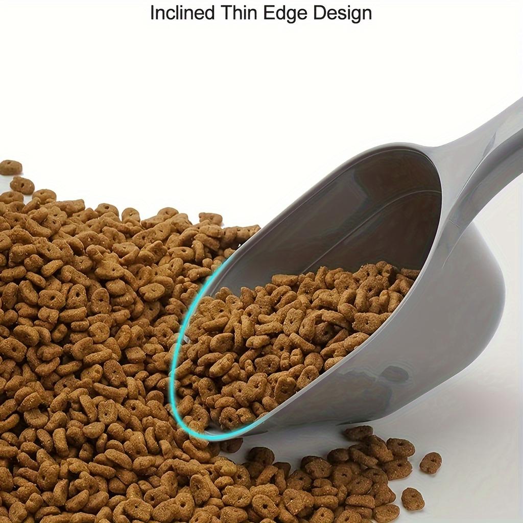 Лопата для кормления домашних животных, совок для кошачьего корма, большая емкость, многофункциональная ложка для кошек и собак, пластиковая глубокая лопата для корма для домашних животных, ложка для домашних животных