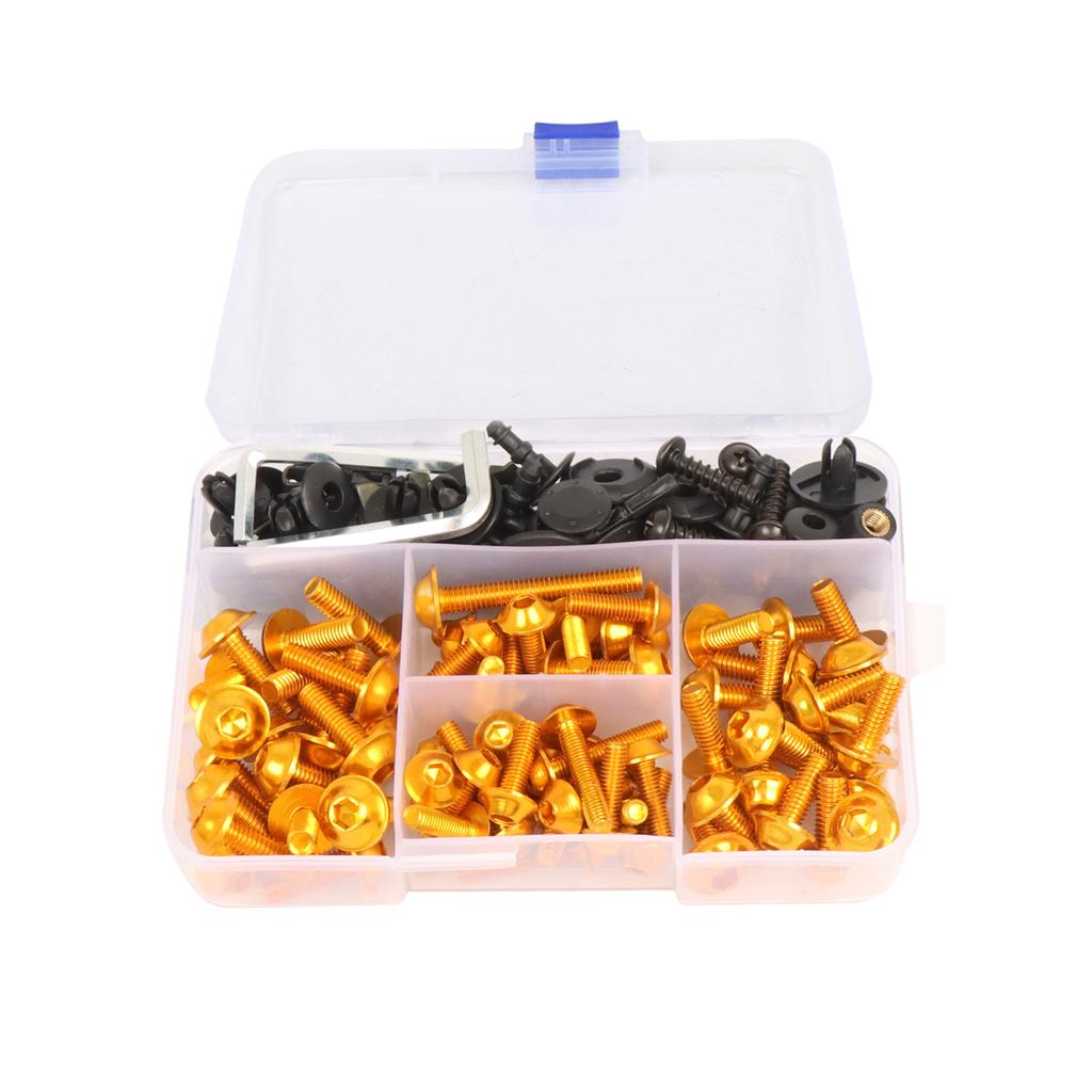 For Suzuki GSXR 600 750 1000 600 750 1000 K1 K2 K3 K4 K5 K6 K7 K8 K9 195/PCS Universal Fairing Bolt Kit Fastener Clips Screws