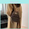 Stylish And Durable Black Suede Backpack For Women Perfect For Everyday Use And Travel