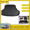 Коврики в багажник для Lexus ES 350 ES300H Гибрид 2013~2018 Водонепроницаемый поддон-вкладыш в багажник Защитные коврики 2014 Аксессуары