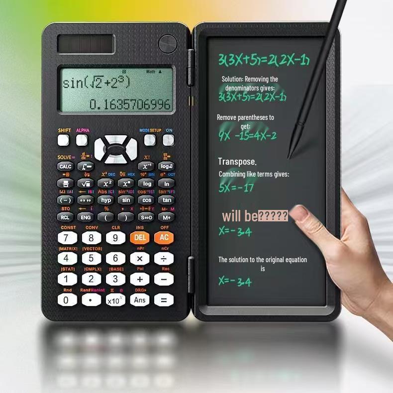 Scientific Calculator with Handwriting Pad for Advanced Studies and Exams