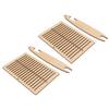 2 Sets Weaving Loom Poplar Wood DIY Making Educational Interesting Weaving Loom with Weaving Stick