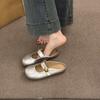 Baotou Half Slippers for Women To Wear Spring New Soft Bottom Comfortable and Versatile Flat Bottom Mary Jane Cool Slippers