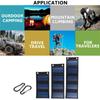 Солнечная панель-зарядное устройство 8–14 В – USB-выход 5 В, водонепроницаемый, легкий рюкзачный power bank для портативной зарядки