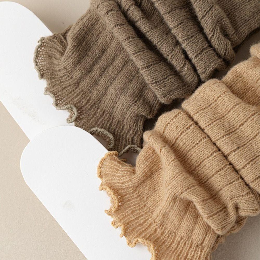 Knitting Lolitas Knitted Socks Cute Sweet Long Stockings Fashion Leg Warmers Autumn Winter