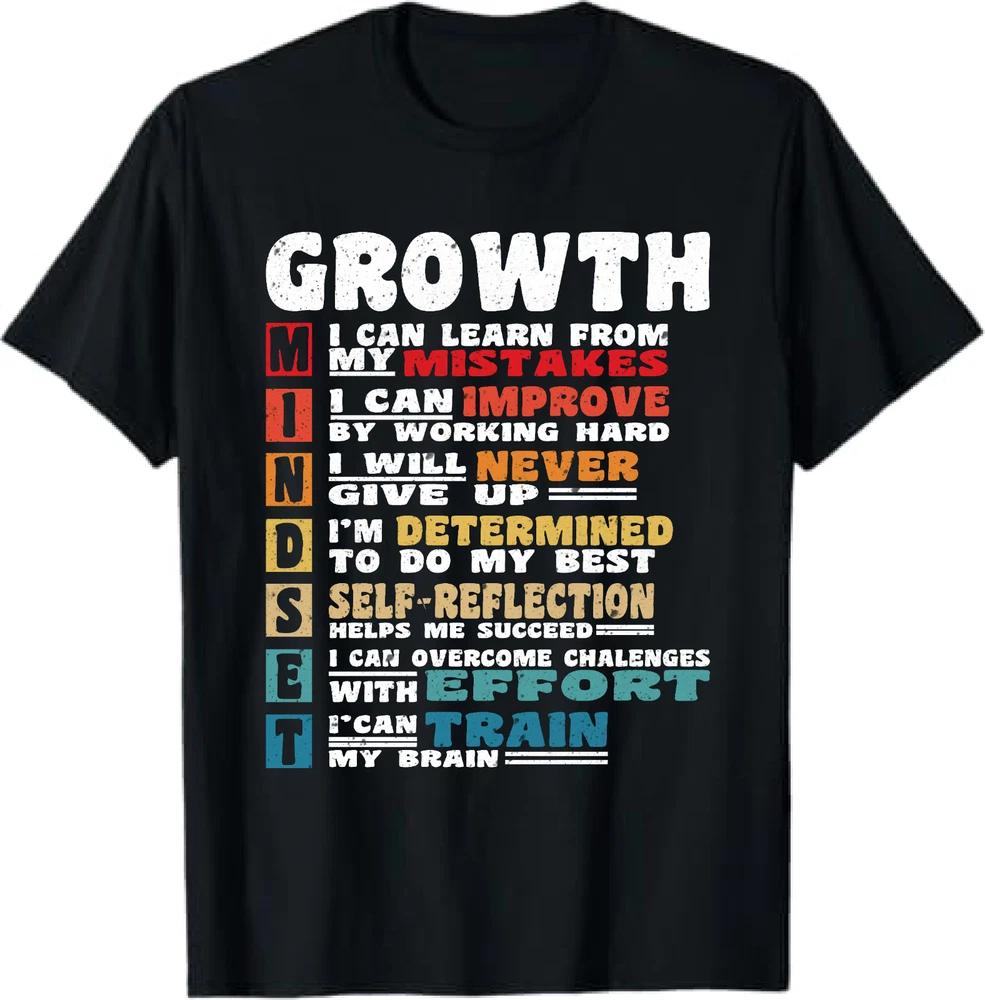 Funny Growth Mindset Classroom - Teacher Positive Thinking T-Shirt