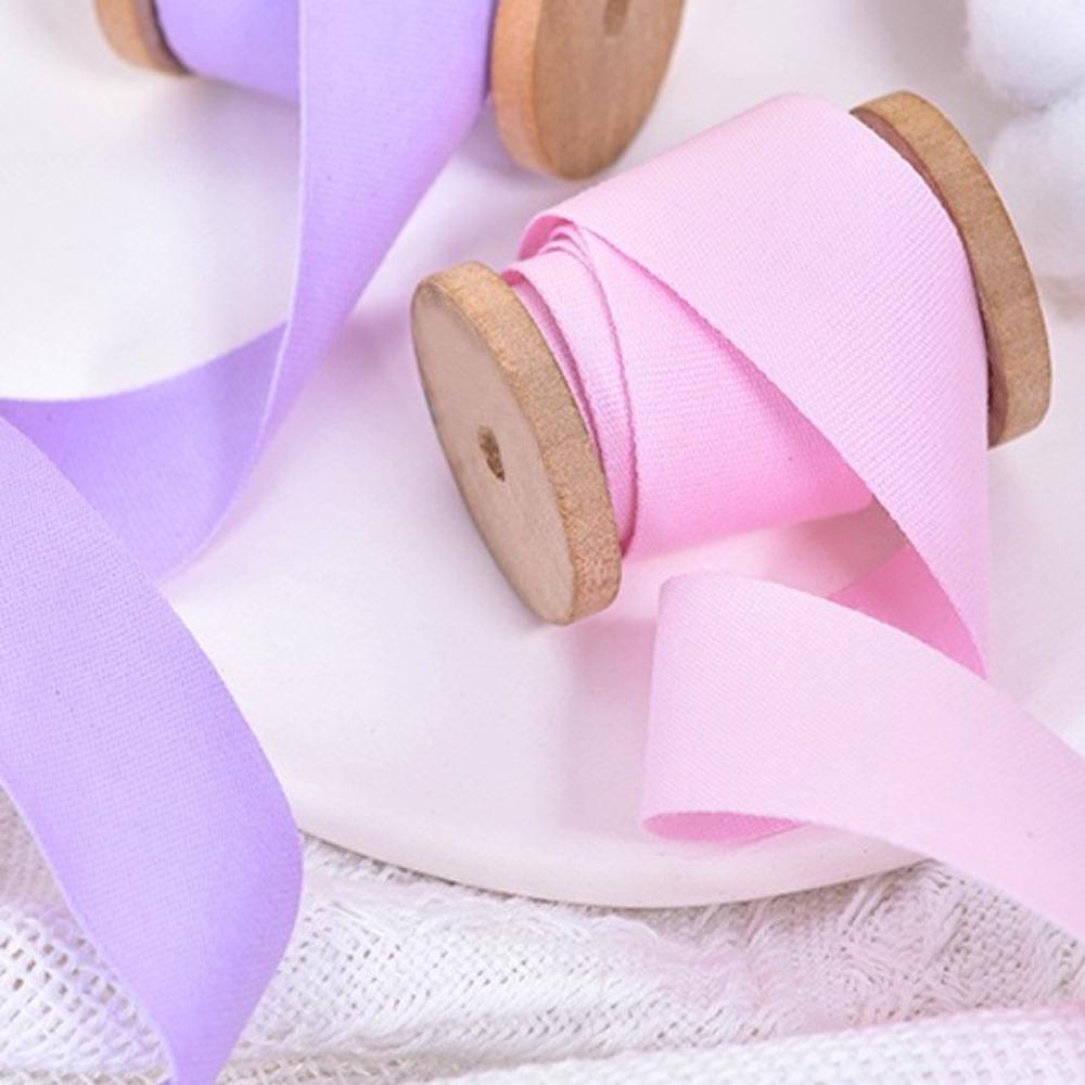 Macaron Color Grosgrain Ribbon Rolls Crafts Bow Silk Satin Ribbons  Wedding Party Decoration