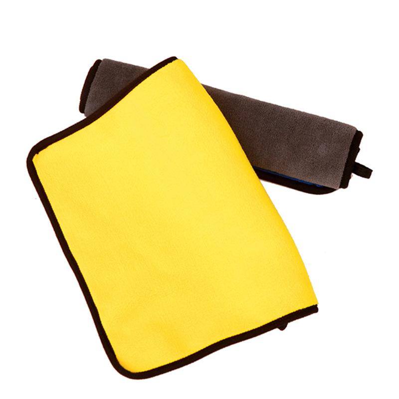 Microfiber Car Wash Towel Thicken Soft Drying Cloth Cleaning Rags Car Body Washing Towels Double Layer Clean Rags 30/40/60cm