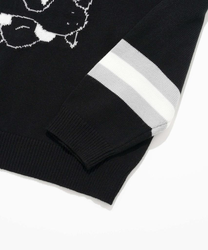 RETRIEVER CLUB Sleeping Dog Knit [Black]