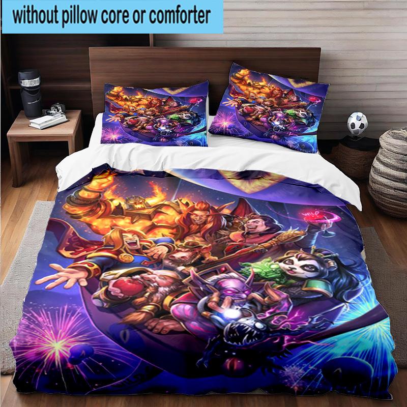 3PCS Warcraft game 3pcs Bedding,Including 3PCS Duvet Cover And 2pcs Pillowcases Perfect for Christmas,Ideal for Bedroom, Dormitory
