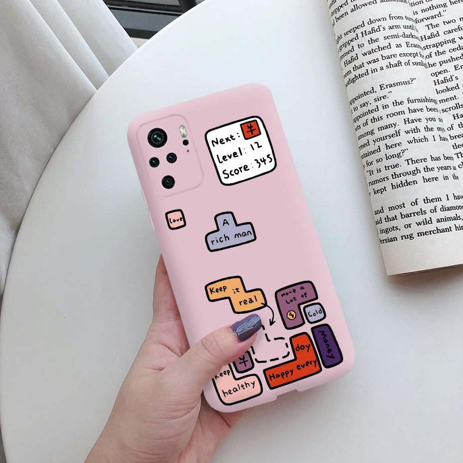 For Xiaomi Redmi Note 10 Phone Case TPU Soft Silicon Cute Pattern Back Cover for Xiomi Xiaomi Redmi Note 10 note10 Pro 10s Cases