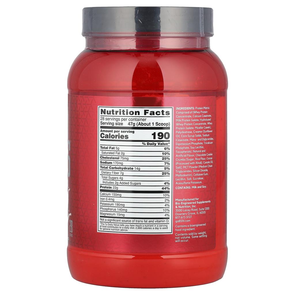 Syntha-6, Ultra Premium Protein Composition, Cookies & Cream, 1.32Kg (2.91Lbs)