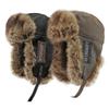 Winter Hat Thick Warm Men Women Fur Hat Male Windproof PU Leather Ski Earflap Cap Hat