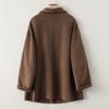 Spring New Double-sided Cashmere Coat Women's Small Short Loose High-end Woolen Coat High-end Sense